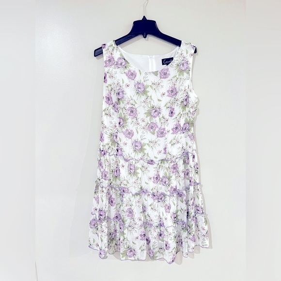 Connected Apparel Womens Ivory Chiffon 1PC Bolero Sheath Dress Petites NWT - Picture 5 of 8